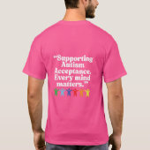 T-shirt Différent, pas moins (Dos)
