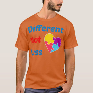 T-shirt Différent Pas Moins Autisme Sensibilisation sur l'