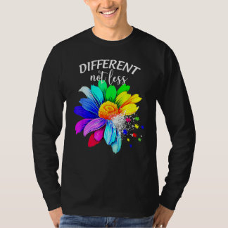 T-shirt Différent Pas Moins, Sunflower Autism Puzzle