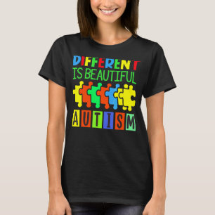 T-shirt Différent Si Beau Autisme Autiste Soutien Autiste 