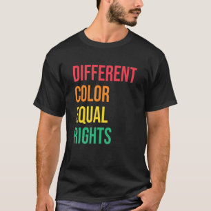 T-shirt Différentes Couleur Égalité Droits Black Pride Ant
