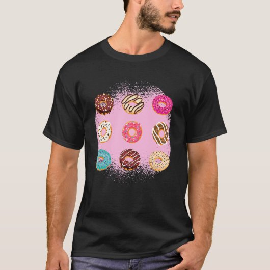 T-shirt Différentes Sortes De Dinuts Douces (Devant)