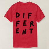 T-shirt Différentes typographies manuscrites en texte noir (Design devant)