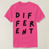 T-shirt Différentes typographies manuscrites en texte noir (Design devant)