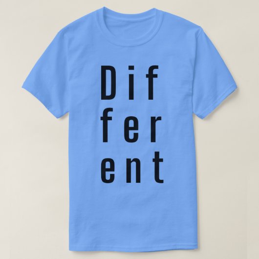 T-shirt Différentes typographies Texte noir coque inférieu (Design devant)