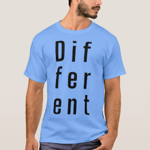 T-shirt Différentes typographies Texte noir coque inférieu