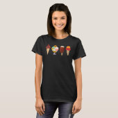 T-shirt Différents Icecreams (Devant entier)