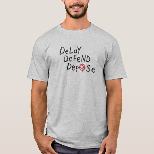 T-shirt Différer Défendre Destituer (Devant)