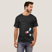 T-shirt Difficile d'avaler des pilules  (Devant entier)