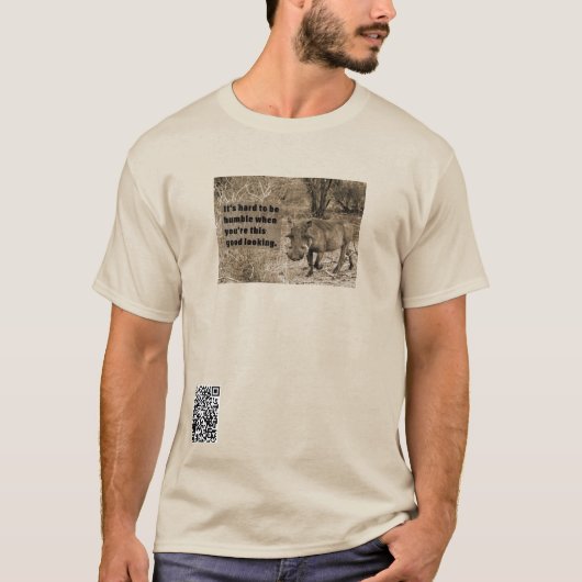T-shirt Difficile d'être humble (Devant)