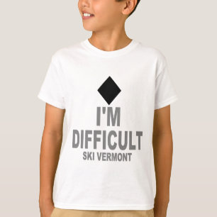 T-shirt Difficult_Ski_VERMONT