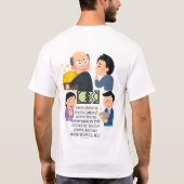 T-shirt , difficult time, (Achterkant)