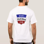 T-shirt Difficulté-il du papa magasin - il peut fixer (Dos)