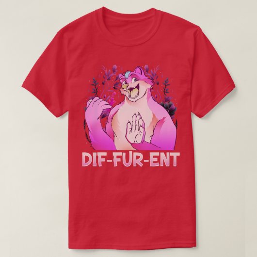 T-shirt DifFurEnt I Fandom I Furries Cosplay 1 (Design devant)