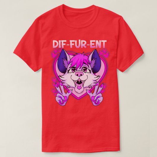 T-shirt DifFurEnt I Fandom I Furries Cosplay 2 (Design devant)