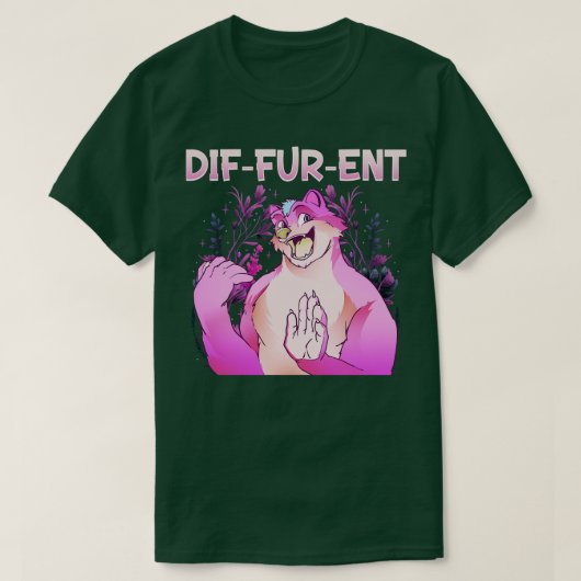 T-shirt DifFurEnt I Fandom I Furries Cosplay 3 (Design devant)