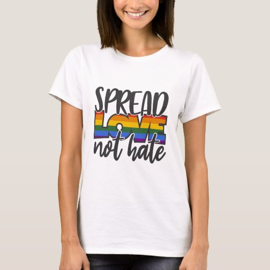 T-shirt Diffuser l'amour pas haïr (Devant)