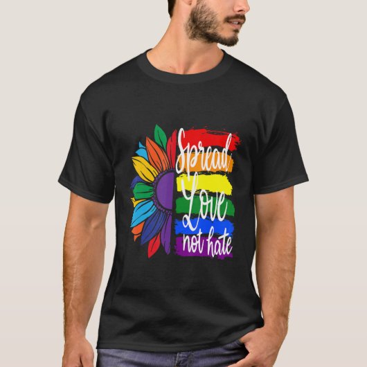 T-shirt Diffuser l'amour pas la haine, LGBT FIDE (Devant)