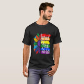 T-shirt Diffuser l'amour pas la haine, LGBT FIDE (Devant entier)