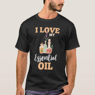 T-shirt Diffuseur d'huile d'aromathérapie J'aime mon huile
