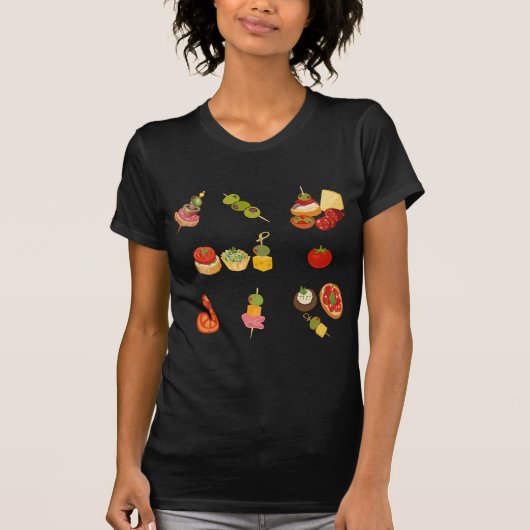 T-shirt Diffusion de tapas espagnoles (Devant)