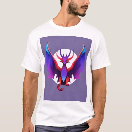 T-shirt "Digital Bat Bird Design - Embrassez l'art moderne (Devant)