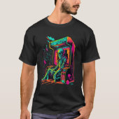 T-shirt Digital Bones  Skeleton in Arcade Machine EDM Desi (Devant)