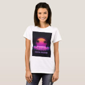 T-shirt Digital Dreamer Retro Sunset Tee | Y2K shirt (Devant entier)