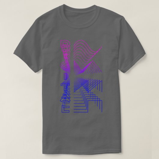 T-shirt Digital Waveform Audio Conception analogique Cadea (Design devant)