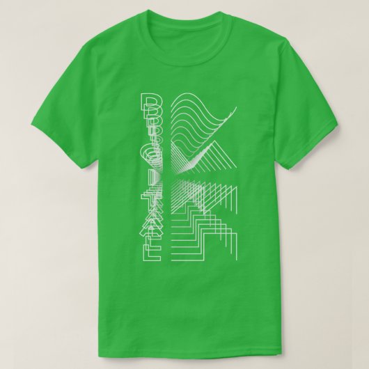 T-shirt Digital Waveform Audio Conception analogique Cadea (Design devant)