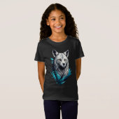 T-Shirt Digital Wolf Basic Kids Girl (Devant entier)