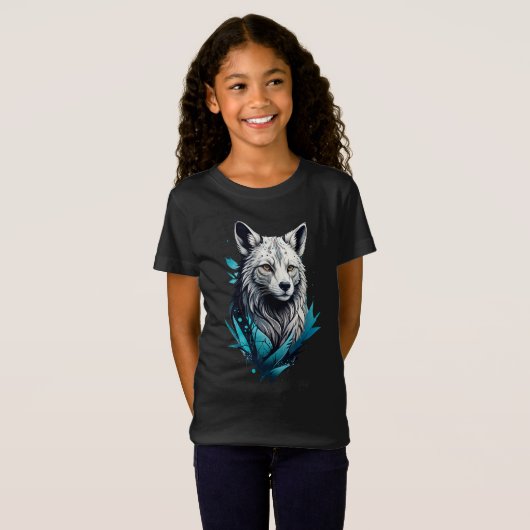 T-Shirt Digital Wolf Basic Kids Girl (Devant entier)