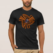 T-shirt digitale tribal met draak in bubbel (Voorkant)
