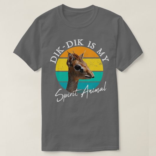 T-shirt Dik Dik Est Mon Esprit Animal Faune Afrique Mignon (Design devant)