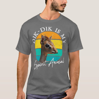 T-shirt Dik Dik Est Mon Esprit Animal Faune Afrique Mignon