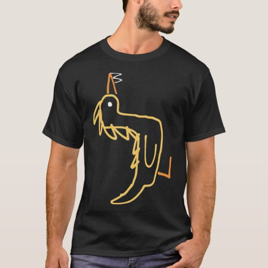 T-shirt dilbert l'animal noir labos (Devant)