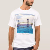 T-shirt d'Île de Rhode de pont de Newport (Devant)