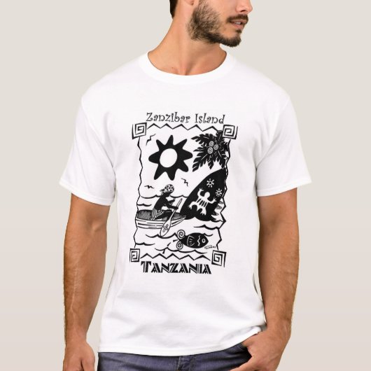 T-shirt d'île de Zanzibar (Devant)