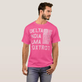 T-shirt Dilf Delta Inde Lima Foxtrot Us Drapeau American P (Devant entier)