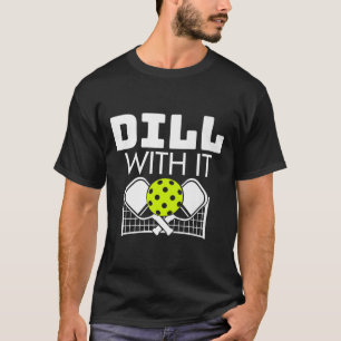 T-shirt Dill Avec Il Funny Paddle De Ckleball Et Net Premi