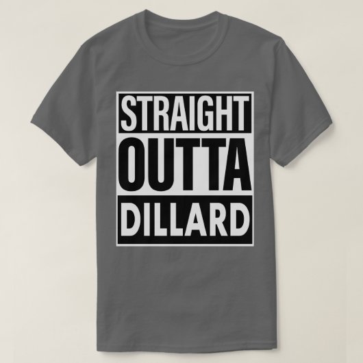 T-shirt Dillard Nom Droit devant Dillard (Design devant)