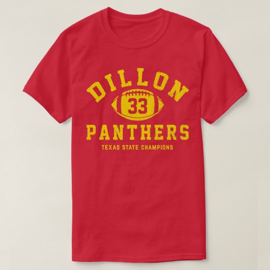 T-shirt Dillon Panthers 33 Champions d'état du Texas (Design devant)
