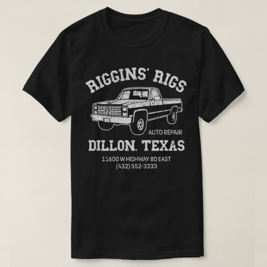 T-shirt Dillon Teas Football Fan Auto Réparation Riggins R (Design devant)
