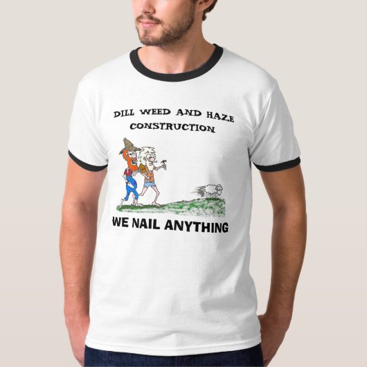 T-SHIRT DILLWEED, MAUVAISE HERBE D'ANETH ET CONSTRUCTION (Devant)