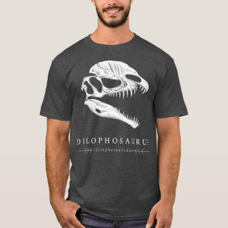 T-shirt Dilophosaurus dinosaure crâne