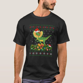 T-shirt Dilophosaurus Lover Xmas Père Noël Dilophosaurus l