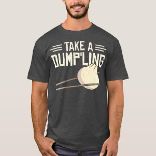 T-shirt dim Sommes asiatique cuisine nourriture pun plat c