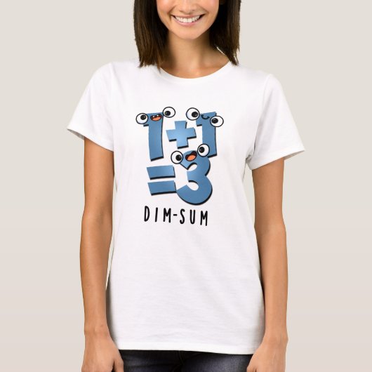 T-shirt Dim Sum Funny Mathématiques jeu alimentaire (Devant)