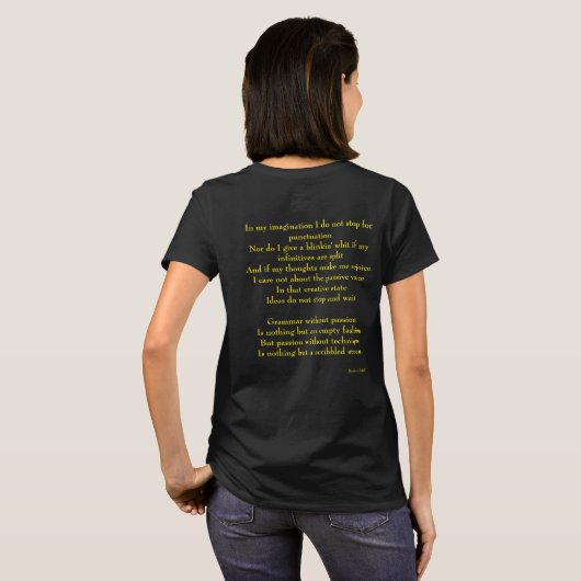 T-shirt d'imagination (Dos entier)