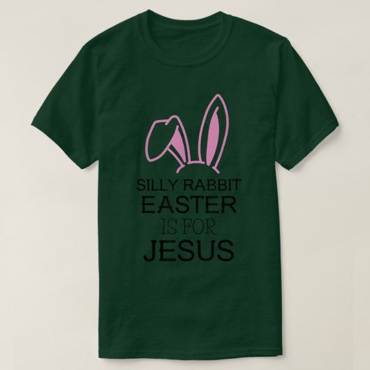 T-shirt dimanche Enseignant Silly Rabbit Pâques est pour J (Design devant)